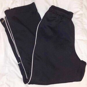 Game Sportswer LTD Black polyester pants with elastic and zippers youth sz S